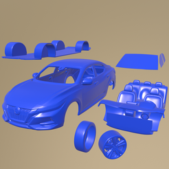c19_005.png Fichier STL Nissan Sentra 2020 VOITURE IMPRIMABLE EN PIÈCES SÉPARÉES・Modèle imprimable en 3D à télécharger