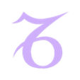 Ayurvedic_Zodiac_Capricorn.stl Ayurvedic and Chinese Zodiac Symbols and Planetary Glyphs