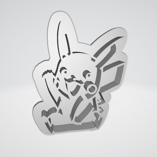 Download STL file Pikachu cutter and marker • 3D printer design ・ Cults