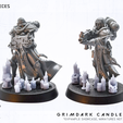 JOX PIECES GRIMDARKRK CANDLE SET *EXPAMPLE SHOWCASE, MINIATURES NOT INCLUDED Имперский набор свечей Гримдарка - для Warhammer 40k
