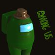 gorro pescador.jpg STL file AMONG US fisherman・3D printable design to download