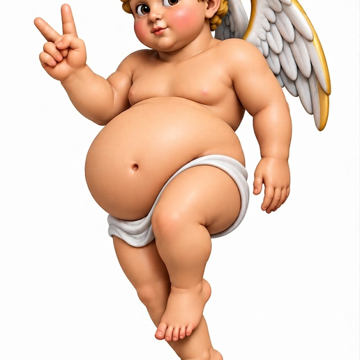 Cute Cherub Angel 3D Printable Figurin