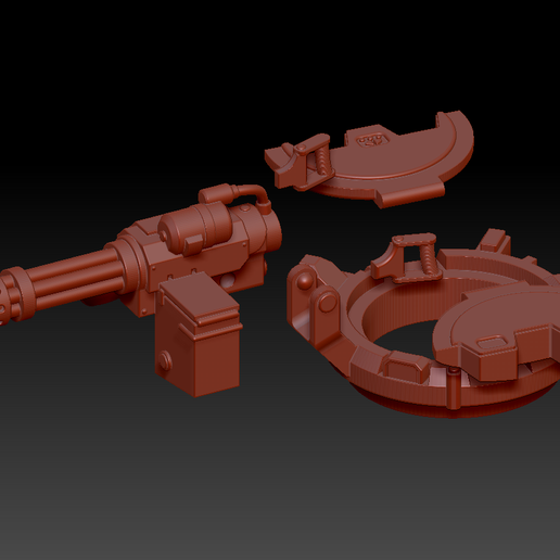 Space Tank Turret Hatch 3D model