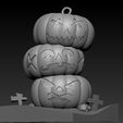 Render-zucche5.jpg Halloween Pumpking molded in ZBrush