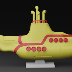 Render4.png STL file TEH BEATLES - YELLOW SUBMARINE・3D printing template to download