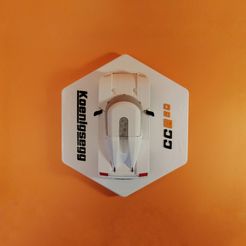 IMG_20230304_110802-01.jpeg Free 3D file Koenigsegg CC850 Wall Mount・3D printable model to download