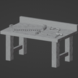 CarpenterTable-01.png Carpenter's Table ( with tools ) 28mm Scale