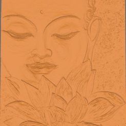 Bouddhajpeg.JPG Buddha and lotus flower
