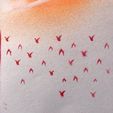 A « Of ¥ 4 fy ¥v hy A vo A ‘ A A ry Flock of Birds Stencil