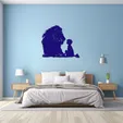 6.webp Kid and a Lion Wall Art
