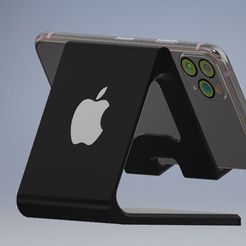 apple mobile stand.JPG Archivo STL Soporte para móvil Versión de Apple・Objeto imprimible en 3D para descargar