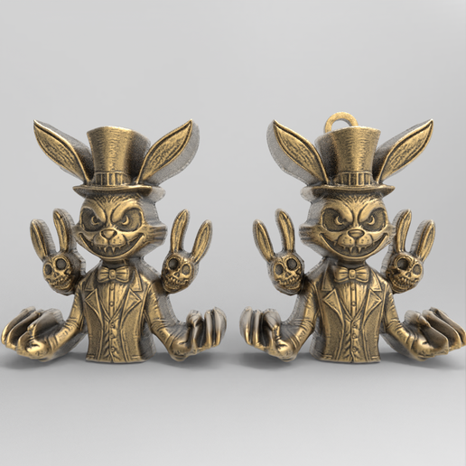 STL file scary rabbit decor 🐇 (OBJ)・3D printer model to download・Cults
