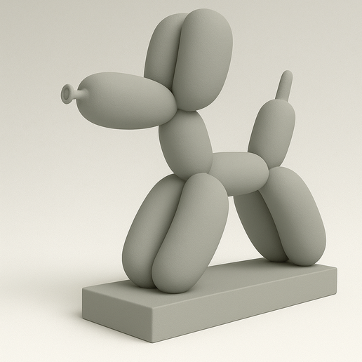 🎈 Balloon Dog - Escultura minimalista inspirada em Jeff Koons