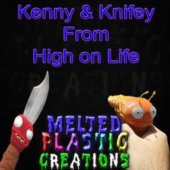 Kenny-and-Knifey.jpg STL-Datei Kenny und Knifey Combo von High on Life・3D-druckbare Vorlage zum herunterladen