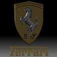 2.jpg Ferrari car auto logo 3D model for 3D printer or CNC router