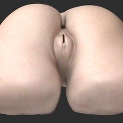 rd.jpg Free STL file Free fat ass with wall mount・3D print object to download
