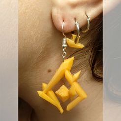 GeooPendiente.jpg STL-Datei Geoculus-Ohrring - Genshin Impact・Design für 3D-Drucker zum herunterladen