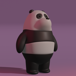 Panda.png 3D file Panda・3D printing template to download