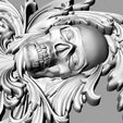 Screenshot_6.jpg skull pendant with patterns jewelry 3D print model