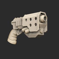 PlayerGun.jpg STL-Datei Space Pistol Savage Planet kostenlos herunterladen • 3D-druckbares Modell, CharlieVet