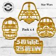 Pack-x-4-Star-Wars.jpg STAR WARS Cutters - cookie cutter