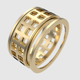 rotating_15.png Rotating Grid Design Ring 3D print