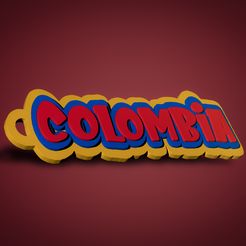 1.jpg STL file colombian keychain・3D printing template to download, Nani-Br