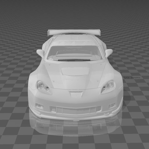 🐚 Corvette C6.R ZR1 GT2 2009 Shell Body – Divided Parts for Easy ...