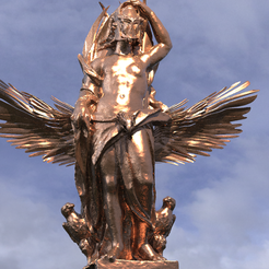 guardian-h.2592.png Archivo OBJ Escultura tribal de Sacerdotisa Águila Antigua・Diseño de impresora 3D para descargar, aramar