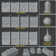 set-roster.jpg optionable tower block building set 6mm - 8mm scale