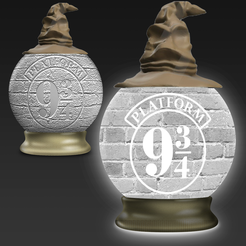 Fichier STL Lampe Horloge Harry Potter 🎬・Modèle à imprimer en 3D