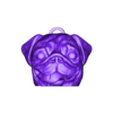 Pug Carlino.stl Pug Pug dog keychain