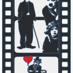 Chaplin.png Файл STL Чаплин・Шаблон для 3D-печати для загрузки