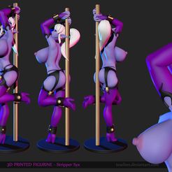 strippersyx02.jpg 3D file Stripper Syx ( 3 variants + minis )・3D print design to download
