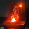 4.png CAMP FIRE FIRE PLACE MODEL FOR 1/12 FIGURES AND OTHERS 3D PRINT
