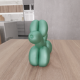 untitled1.png 3D Balloon Dog Decor with 3D Stl File & Animal Print, Balloon Gift, Animal Decor, 3D Printed Decor, Gift for Kids, 3D Printing, Animal Gift