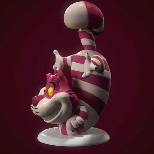 🐱 Alice in Wonderland CAT・ 3D File for 3D printing・Cults