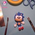 7565.jpg Sonic Articulated Keychain | Print-in-Place