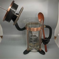 French Press Pic Compressed.JPG French Press Coffee Maker Stand