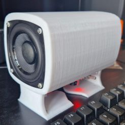 20230409_111429.jpg Free STL file Cylindrical mini speaker - stereo dual opposed 3 inch drivers・Design to download and 3D print