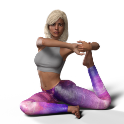 yoga4.png STL-Datei YOGA-MÄDCHEN 4 herunterladen • Modell für 3D-Drucker, gigi_toys