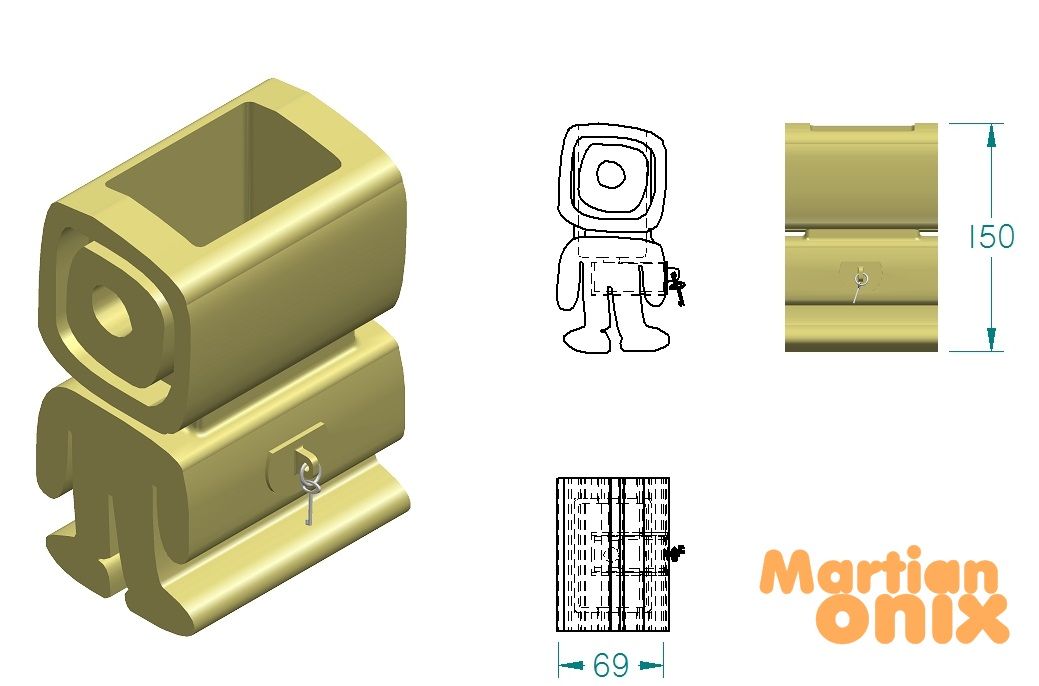 12.jpg Download STL file the Martians have arrived • 3D printer design, RECURSOS3D