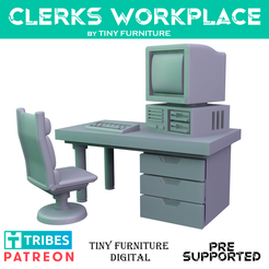 ClerksArt.png STL file Clerks workplace・Model to download and 3D print