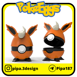 Flareon-1.png STL-Datei FLAREON-OSTEREI・3D-Drucker-Vorlage zum herunterladen