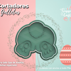 PASCUA-PROMO-03.png Archivo STL CORTADOR DE GALLETAS PASCUA COLA DE CONEJO・Plan de impresión en 3D para descargar