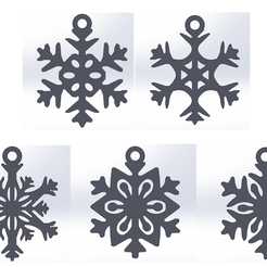 Copo-de-Nieve-Pack-D.png Christmas snowflake ornaments, snowflake Pack 4