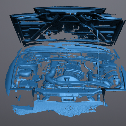🩻 Nissan 180SX Engine Bay – High Detail 3D Scan (STL)・ STL File