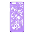 Iphone6_Flower_texture.STL Flowers Iphone 6 Case