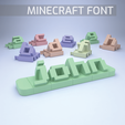 Minecraft-Font.png 3D file 3D name from letters - minecraft font・Model to download and 3D print