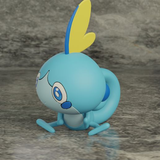 🐉 pokemon sobble・ STL File for ・Cults